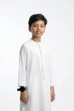 Kids Luxury Emirati Kandura Thobe - White