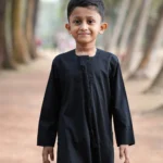 Kids Luxury Emirati Kandura Thobe – Black