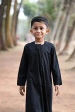 Kids Luxury Emirati Kandura Thobe – Black