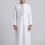 Arabian Noor-e-White Jubba & Pajama Set