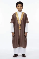 Kid Royal Abaya in Golden Brown