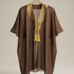 Kids Royal Abaya in Golden Brown